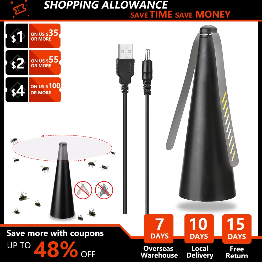 for Outdoor Kitchen Fly Repellent Fan Food Protector Fly Destroyer Keep