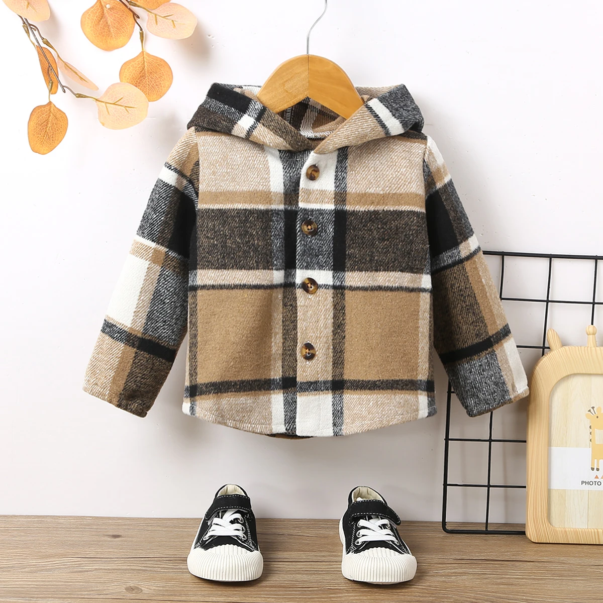 Baby Clothing Newborn Coat Winter Casual Infant Girl Plaid Long Sleeve Hooded Jacket Outerwear baby jacket baby coat children jacket