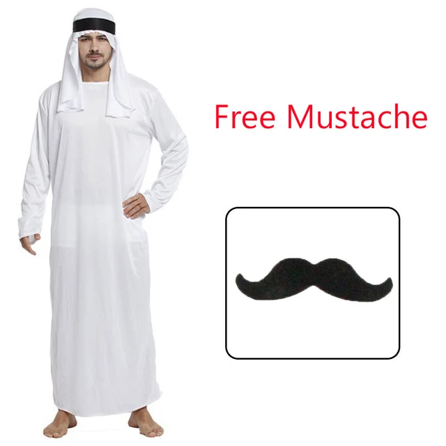 Umorden Men Arabia Arab Sheikh Disfraz Pastor Príncipe Árabe Cosplay Para  Adulto Fantasia Purim Disfraces de Halloween