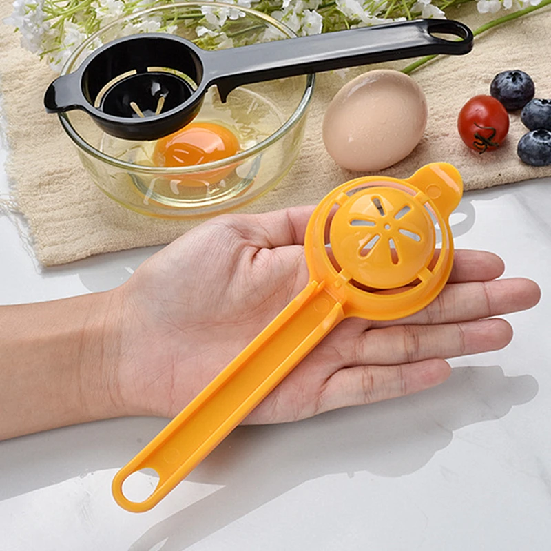 Extended Handle PP Egg White Separator with Hanging Hole Household Multi-purpose Quickly Separated Egg Dividers Kitchen Tool