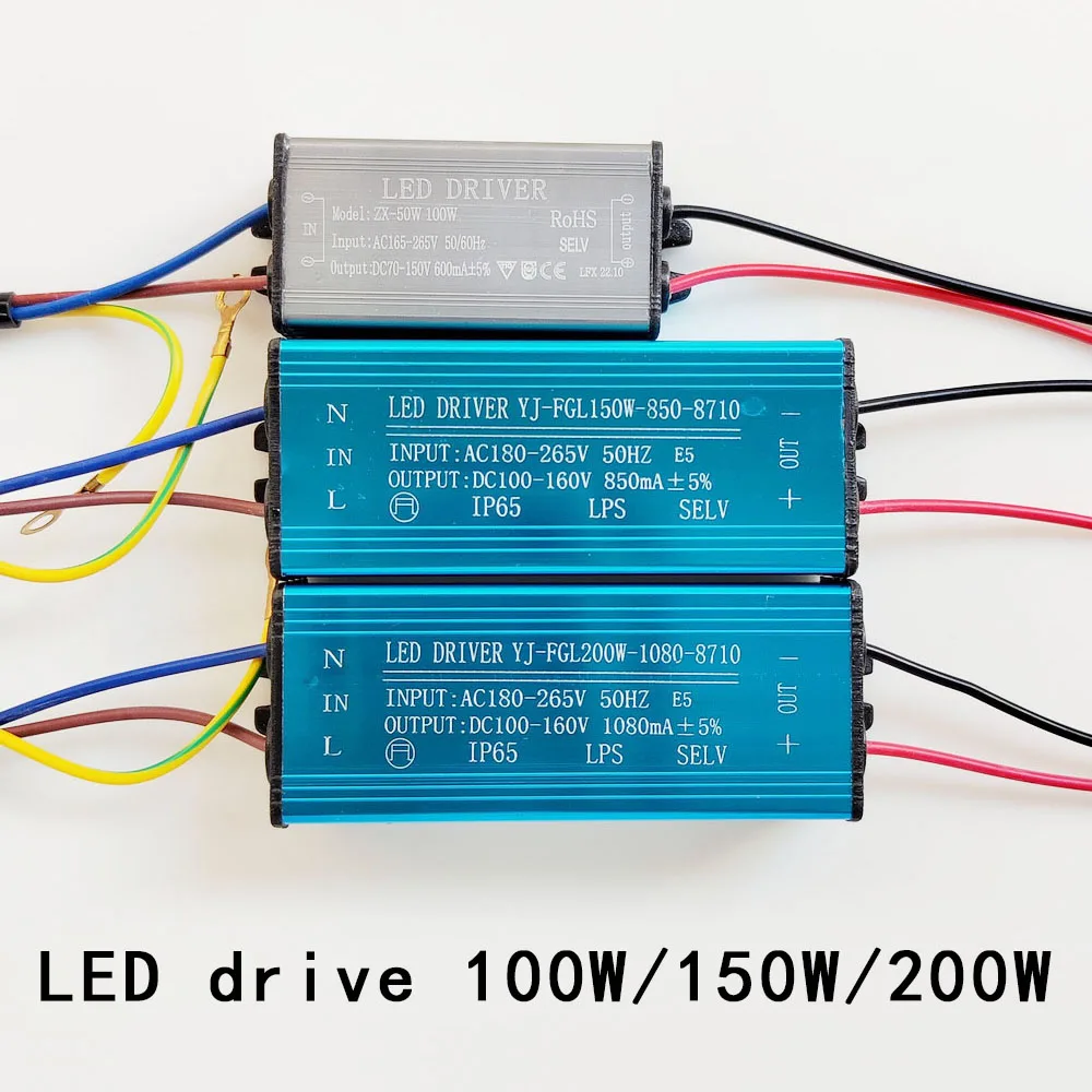 LED Driver 200W 2400mA or 150W 1800mA 100W 1200mA DC65-85V For LED