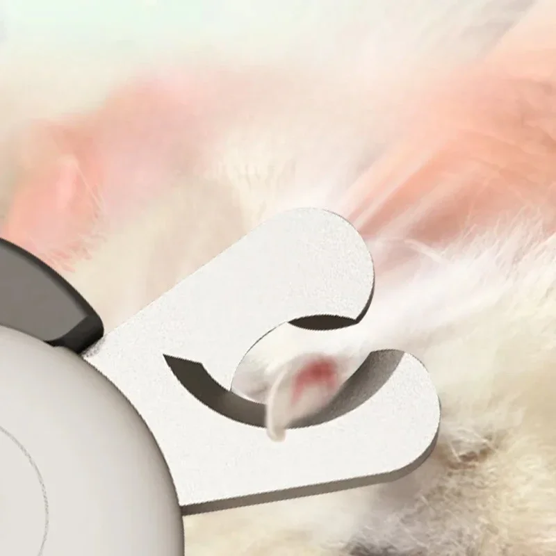 Cat Nail Clipper Manicure Artifact Snail Shape Color Matching LED Light Safety Cut Pet Novice Application