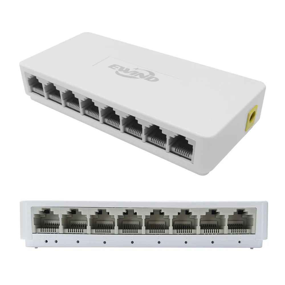 RJ45 포트 이더넷 스위치 10/100/1000Mbps 이더넷 스위치 5/8 포트 데스크탑 기가비트 네트워크 스위치 어댑터 고속 자동 MDI/MDIX