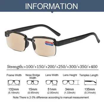 نظارات بدون إطار للرجال والنساء ، نظارات قراءة عصرية ، عدسة بنية ، نظارات تطويل بصر البصر عالي الدقة ، نظارات أنيقة ، + + + من egardy 5