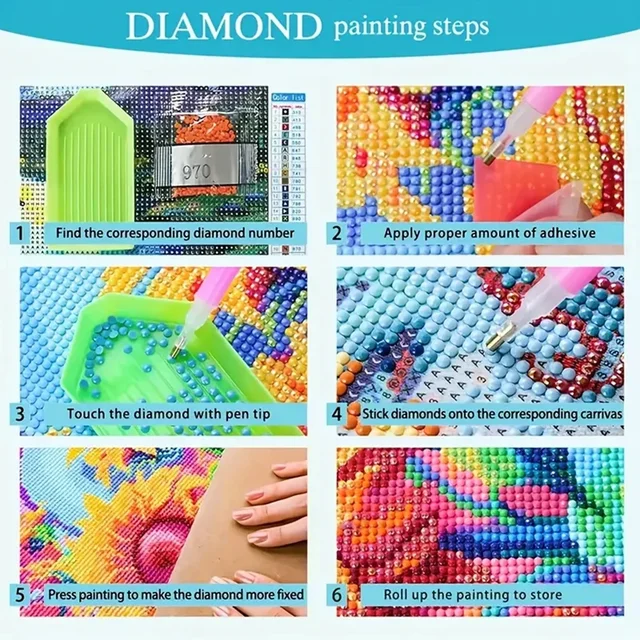 Affiche de football américain, peinture au diamant 5D, broderie au point de croix, mosaïque, perceuse ronde complète, décoration d'intérieur, cadeau d'art mural, bricolage 6
