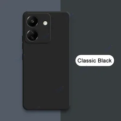 Premium Dual Layer Silicone Cellphone Case with Full Camera Protection for Redmi 13C 5G(not 4G) (Classic Black)
