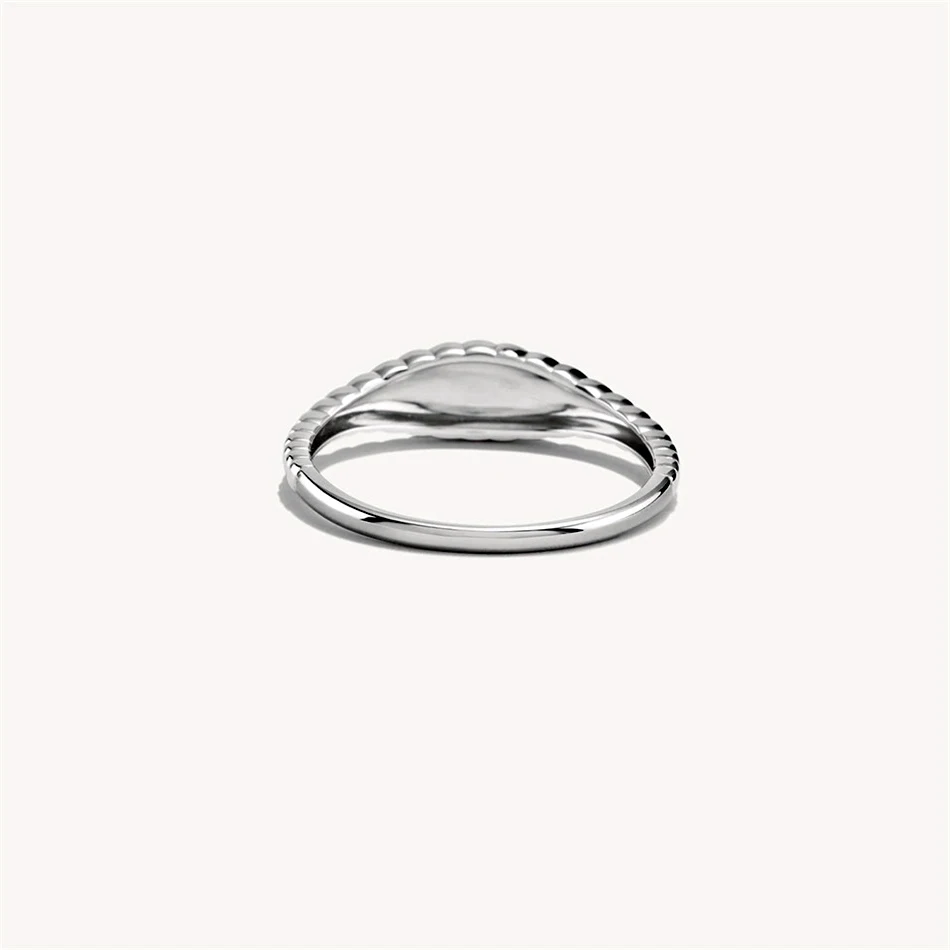 Frauen Einfache Mode Stil textur schwanz ring 316L Edelstahl schwanz ring Klassische Paar Für Frauen Und Hochzeit Schmuck 2025 – Detail 10