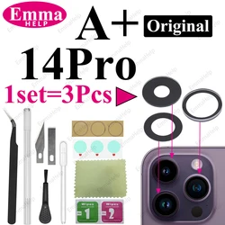 Premium Sapphire Rear Camera Glass Replacement with Repair Tool Kit (Ori 14Pro)