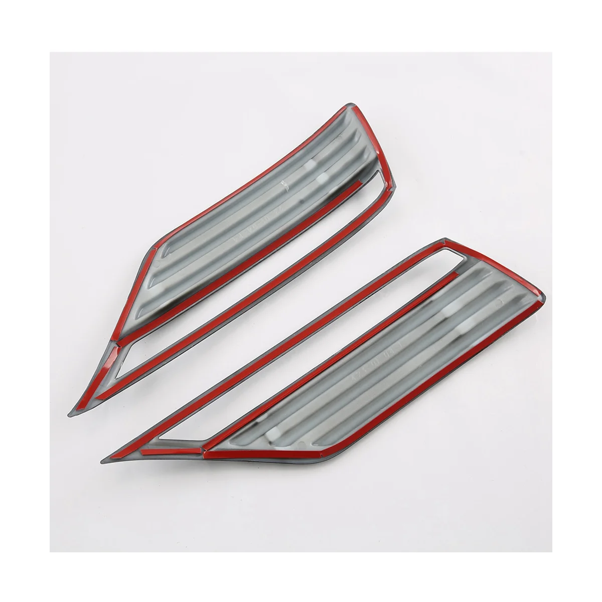 Car Carbon Fiber Style Rear Fog Light Frame Protection Lamp Cover Trim for Toyota Land Cruiser LC300