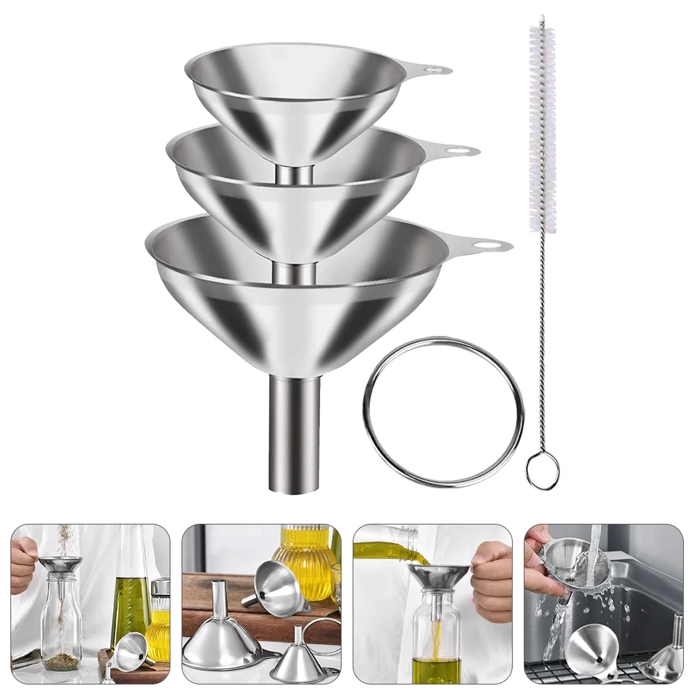 Stainless Steel Canning Funil Oil Filte multiuseful Funil portable Oil Leak Kitchen universal Tools Gadgets