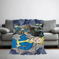 F-Fallouts Boy Game Blanket Skin friendly comfort plush blanket suitable for sofa living room office bedroom travel and gifts 2