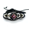 Game Leather Bracelets Valorant Astra Killjoy Jett Sova Cypher Women Man Snap Button Bracelet & Bangles for Fans Gift 3