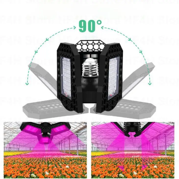 Description Picture 6 of itemLED Phyto Lamp E27 100W 200W 300W Full Spectrum LED Grow Light Plant Bulb AC 100-265V for Indoor Flower Grow Tent Box B4