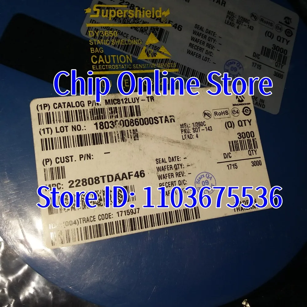 

5~100pcs MIC812LUY-TR MIC812LUY MIC812 SOT-143-4 New Original