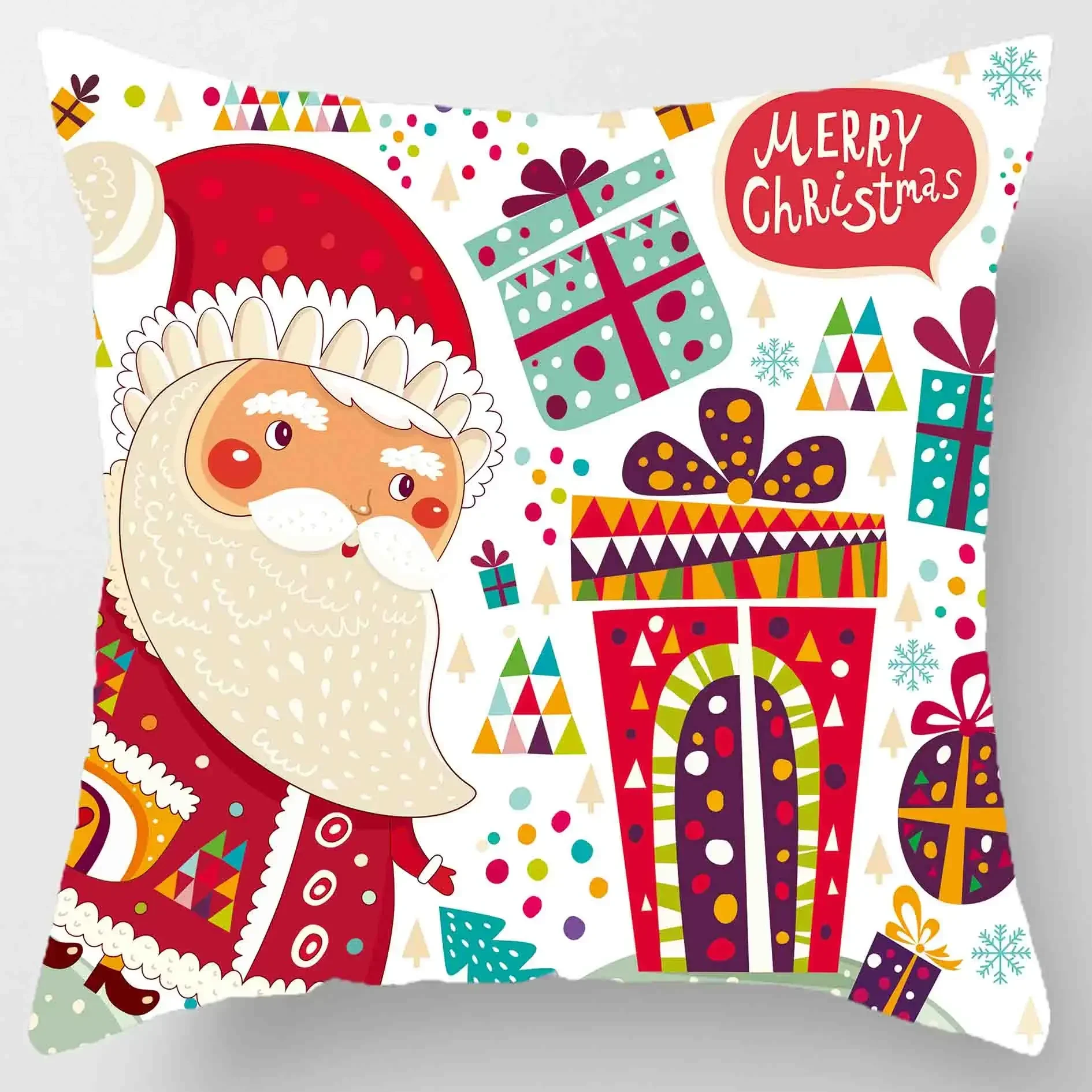 Christmas cushion set 45* 45cm pillowcase ornaments suitable for home Navidad Noel Christmass gifts  ornaments 3