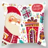 Christmas cushion set 45* 45cm pillowcase ornaments suitable for home Navidad Noel Christmass gifts  ornaments 3