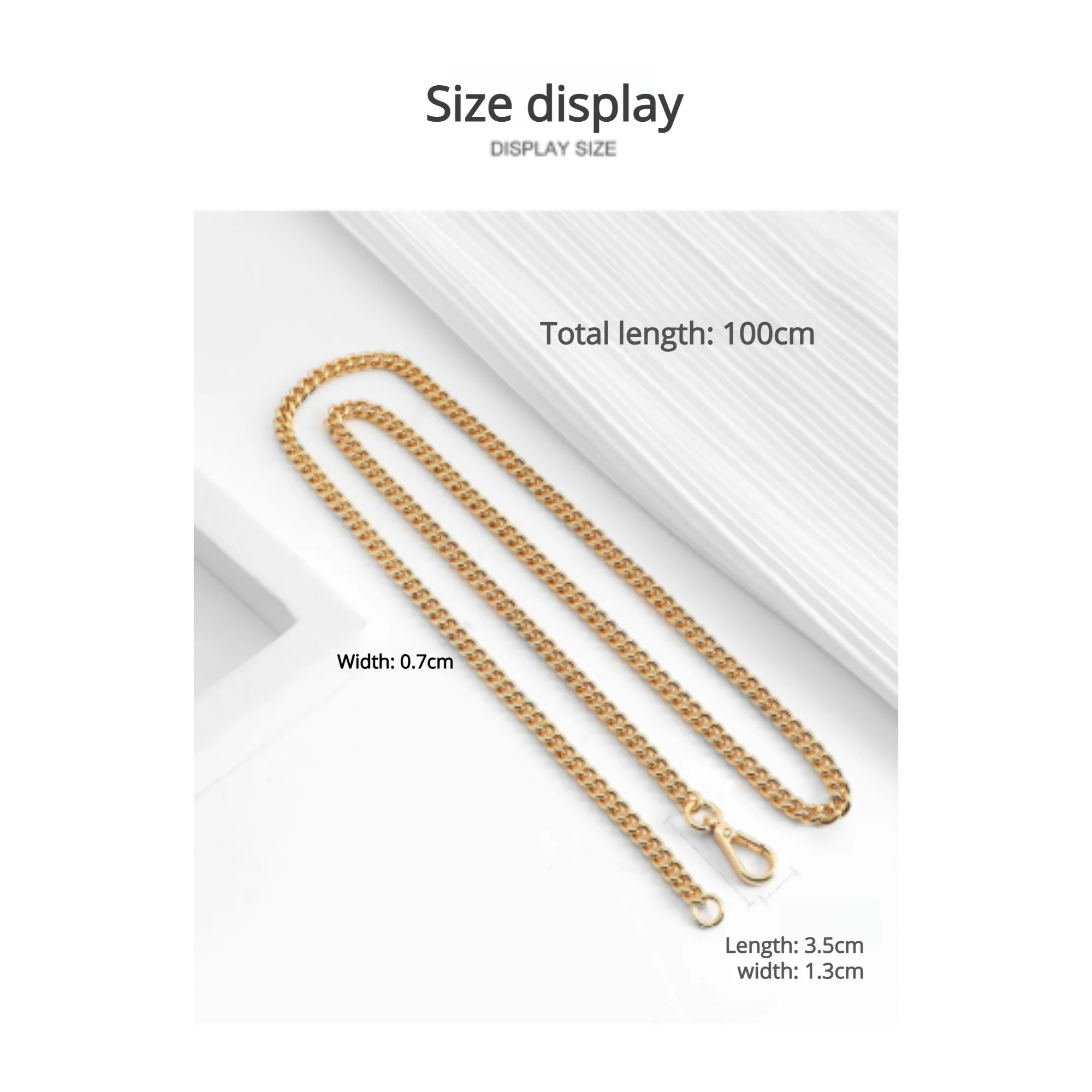 Tasche Metall Kette Für Ophidia Frauen Tasche Mode Langlebig Hochwertige Nicht Leicht Zu Verblassen Tasche Strap Modifikation Tasche Zubehör – Detail 8