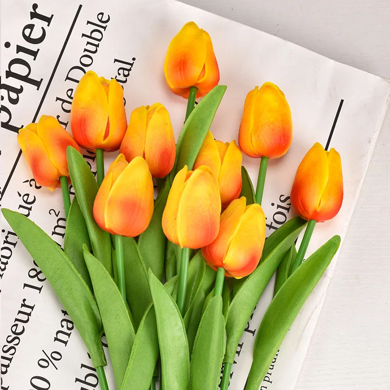 Elegant Artificial Tulip Bouquet for Wedding and Home Décor