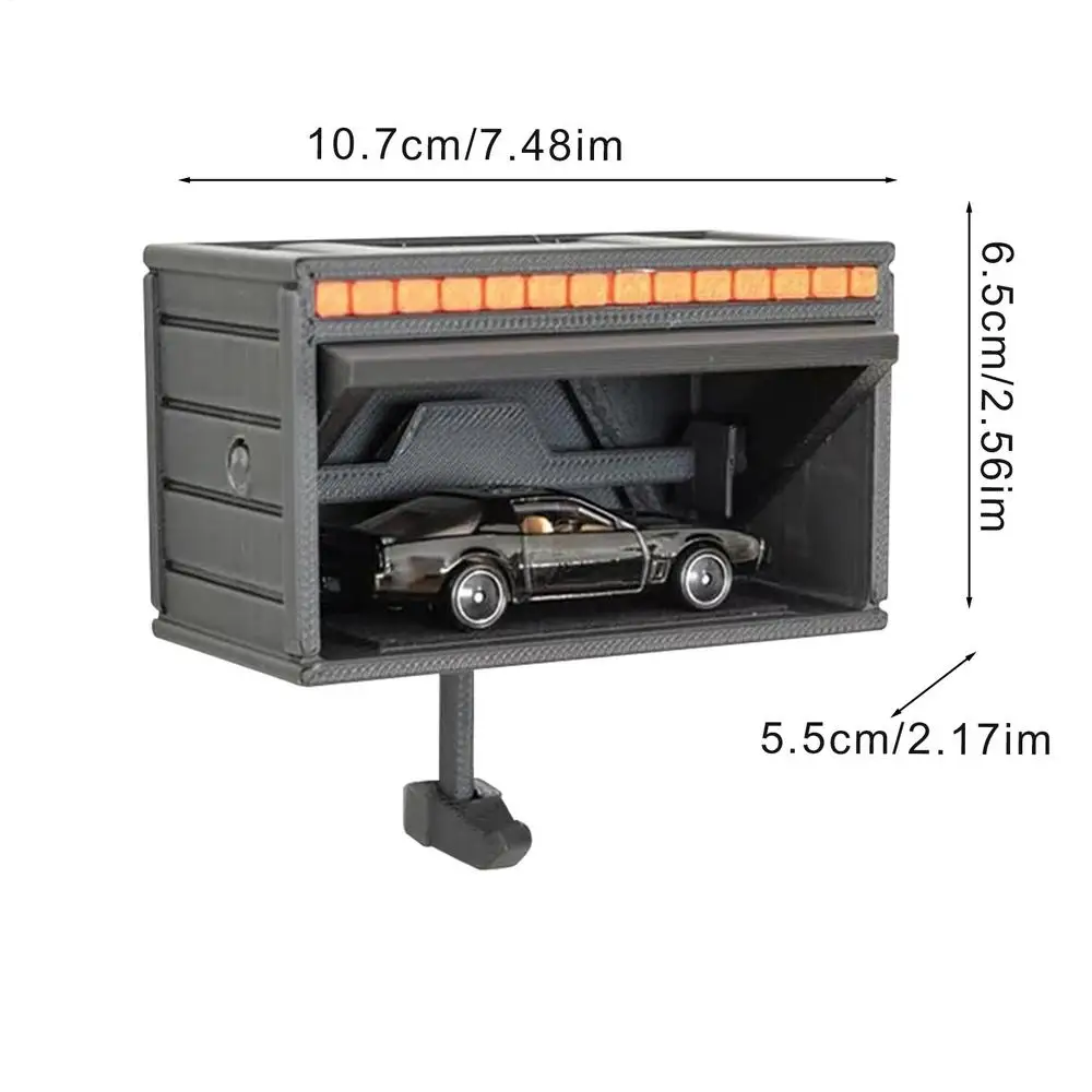 Compact Car Garage Key Holder with Opening Door - Space-saving and Durable Key Rack