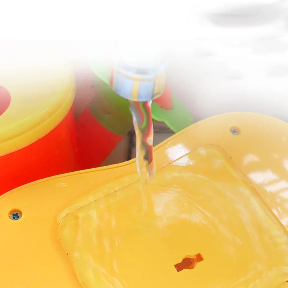 어린이를위한 1pc 시뮬레이션 스티어링 휠 노란색 필요 없음 공동 놀이 교육용 자동차 액세서리 전자 애완 동물 선물