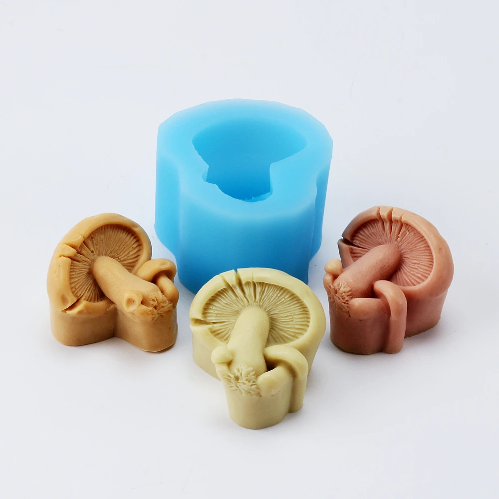 Nicole New Handmade 3D Vegetable Mushroom Silicone Soap Molds,Custom