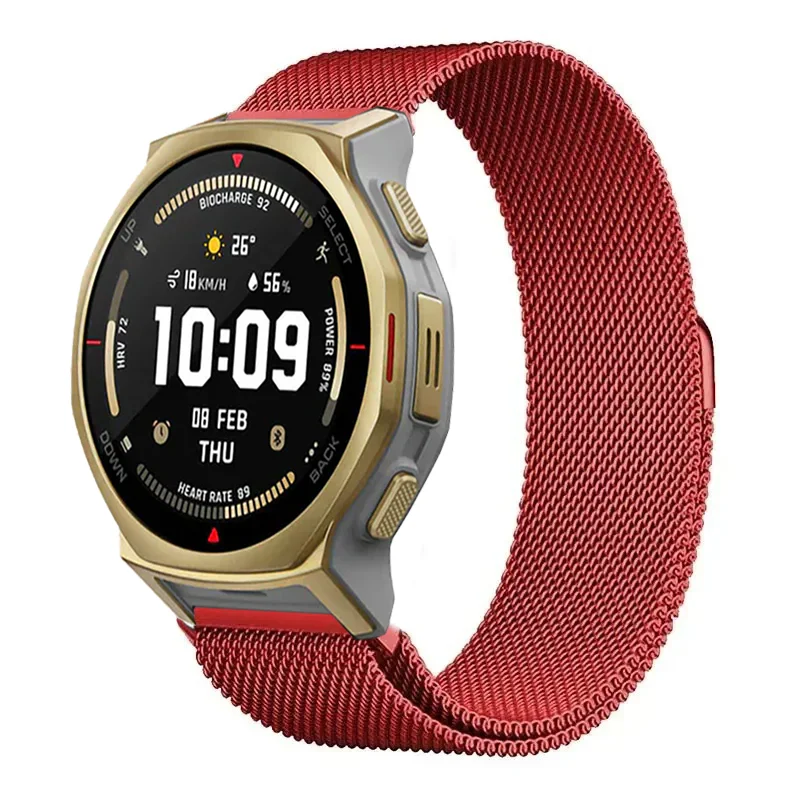 Stainless Steel Magnetic Milanese Strap - 22/20mm Metal Band