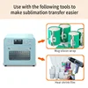 16L New Air Fryer Sublimation Oven with Digital Settings Manual Automatic Grade Heat Transfer Plate Mitten Sublimation Blank 3