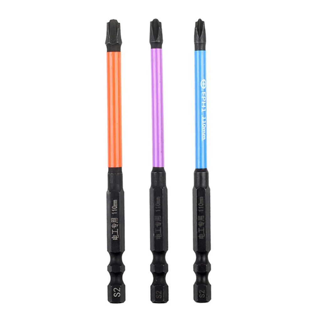 

Cross Screwdriver Bits 65mm/110mm 6pcs 6x Alloy Steel Rust Proof Special-Slotted High Quality For Socket Switch
