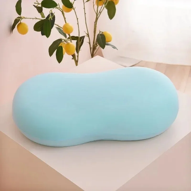 Solid Color Cat Pillow Memory Cotton Cervical Protection Sleep Aid For Dormitory Students Male House Hold Nap Pillow Cat