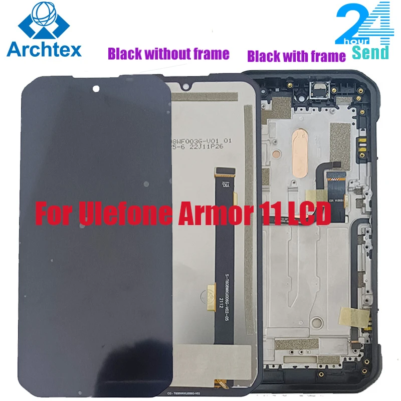 

For Original Ulefone Armor 11 5G LCD Display +Touch Screen Digitizer Assembly Replacement With frame 6.1 inch Screen 1560*720P