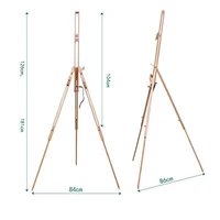 Portable Adjustable Wood Painting Easel Stand Foldable Travel Easel Oil Watercolor Easel Sketch Drawing For Artist Art Supplies 6