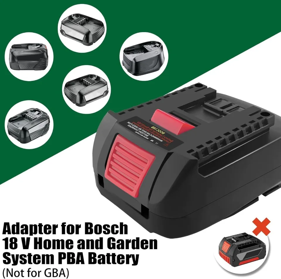 Batterie Adapter Für Bosch 18V Li-Ion Batterie BAT618 Auf Home Lithium-Elektrische Power Tool Ersetzen Alle 18V Grün Blau Adapter Verwenn