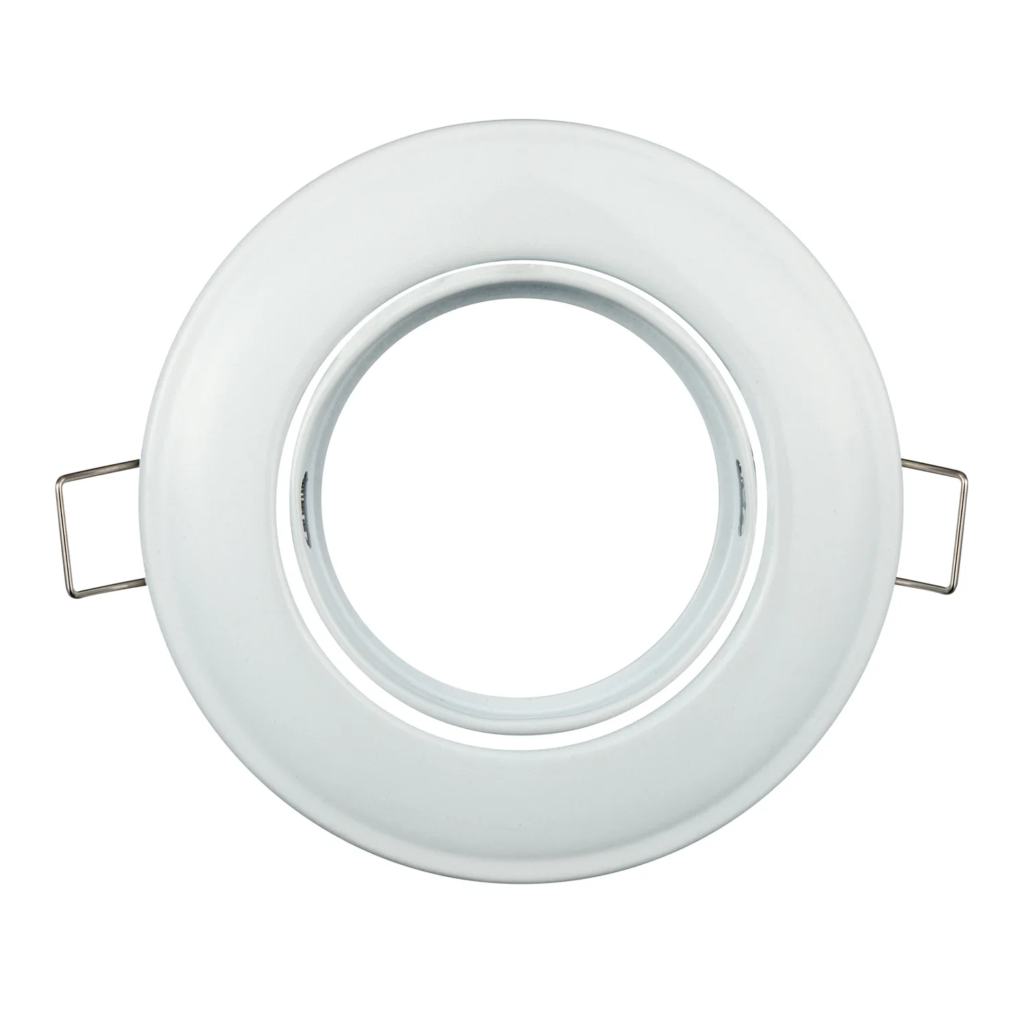 Recessed LED Spot Light Black/White LED Ceiling Lights Frame Round Fixture Holders Adjustable for MR16 GU10 Bulb Holder