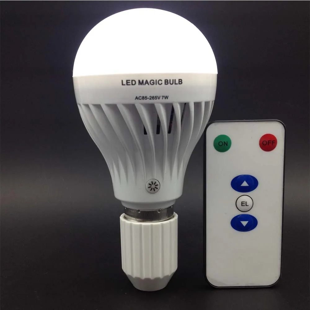 Rechargeable Battery Operated Light Bulb, 12W 3 Color Temp Battery Light  Bulb with Remote for Lamp, Wireless Dimmable Led Light Bulbs, 35000H