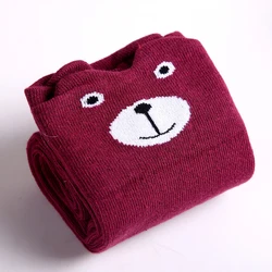 Chaussettes pour enfants avec oreilles de chat pour filles de 3 à 12 ans, motif dessin animé 