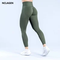 NCLAGEN Dynamic Leggings Women Seamless Gym Clothes High Waist Yoga Pants Tummy Control Scrunch Booty Workout Fitness Tights 1
