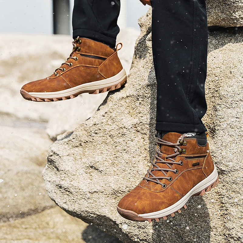 Winter Waterdichte Mannen Laarzen Pluche Super Warme Snowboots Voor Mannen  Sneakers Grote Maat 48 Mannen Enkellaarsjes Outdoor Schoenen botas Hombre| Sneeuwlaarzen| - AliExpress