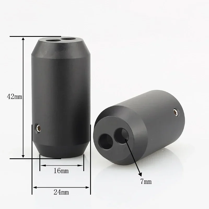 AL-1607/1608 B HIFI 오디오 팬츠 Y 스플리터 1-2 스피커 RCA 케이블, 오디오 DIY 커넥터 블랙 케이블 와이어 부츠