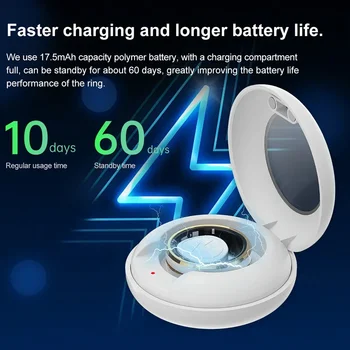For HUAWEI New Fitness Health Smart Rings, Heart Rate Monitoring Blood Oxygen Sleep Sport Finger Digital Ring for Android IOS 5
