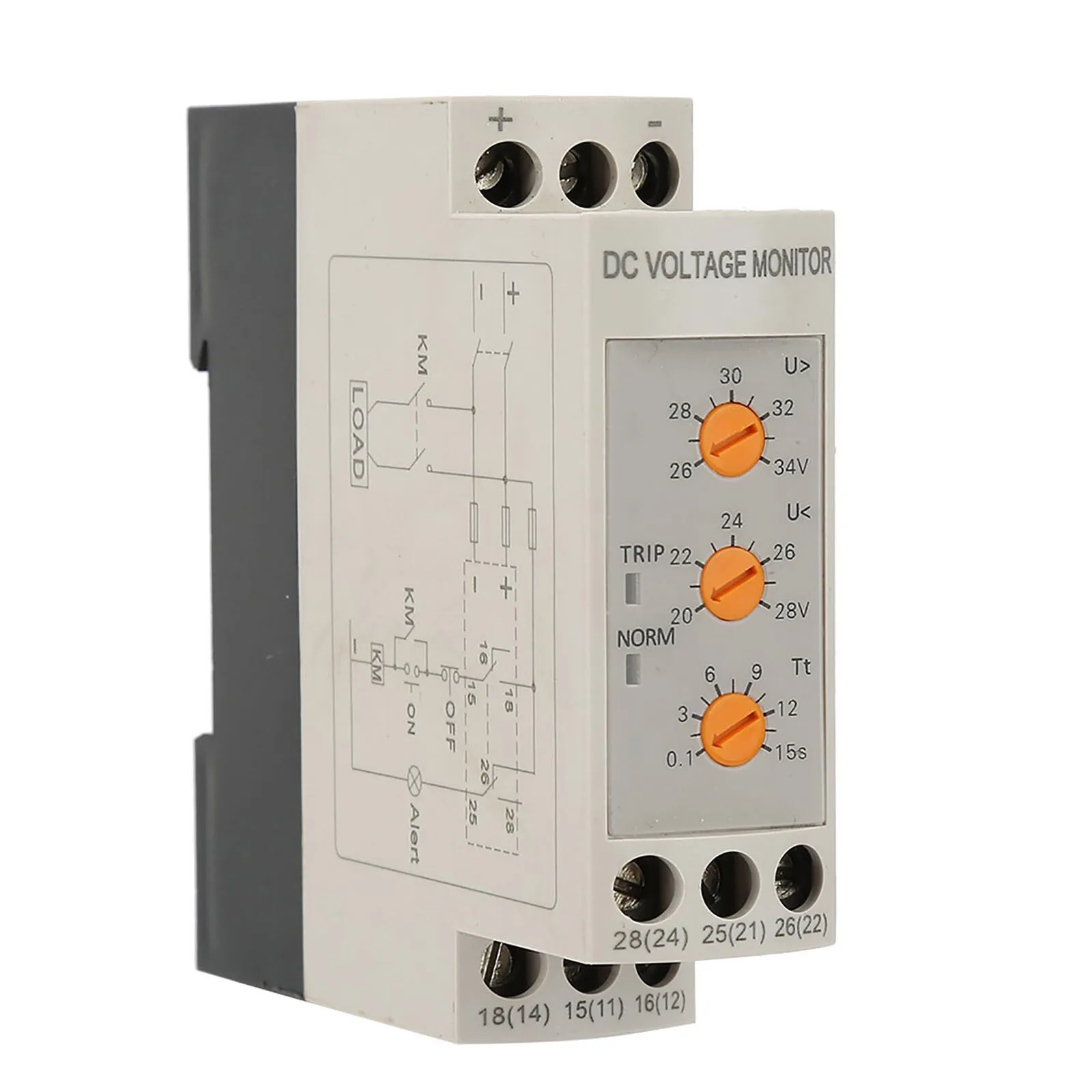 

Get DVRD Real Time Monitoring Overvoltage and Undervoltage Relay for your DC Motor 2 Indicator Lights and Adjustable Time