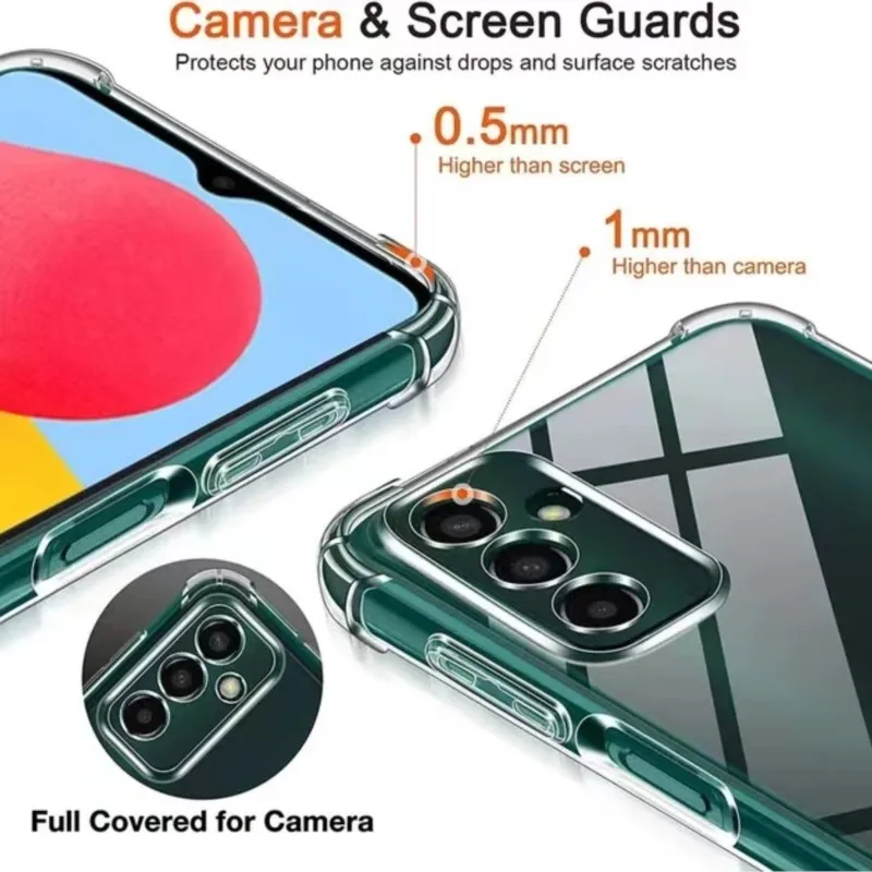 Durable Clear Protective Case with 1.5MM Cushioning