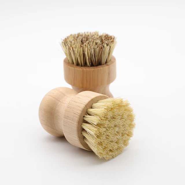 A-1ux Wooden Dish Brush, A-1Ux Bamboo Wood & Natural Bristle