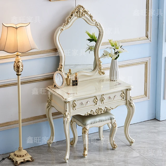 Classic Multifunctional Dressing Table Bedroom Chair Container Dressing  Table Woman Modern Tocador Maquillaje Furniture Makeup - AliExpress