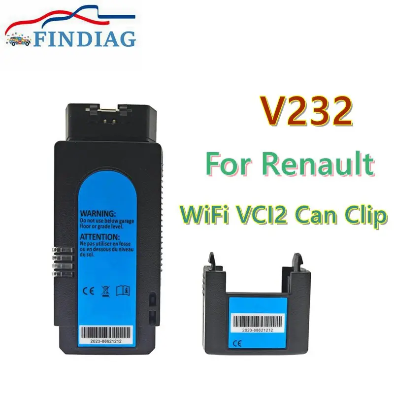 Wifi Vci2 Per Renault Can Clip Con Software V232 Ultimo Modello Strumento Diagnostico Automatico Nuova Interfaccia Per Renault Cancelllip Odb2