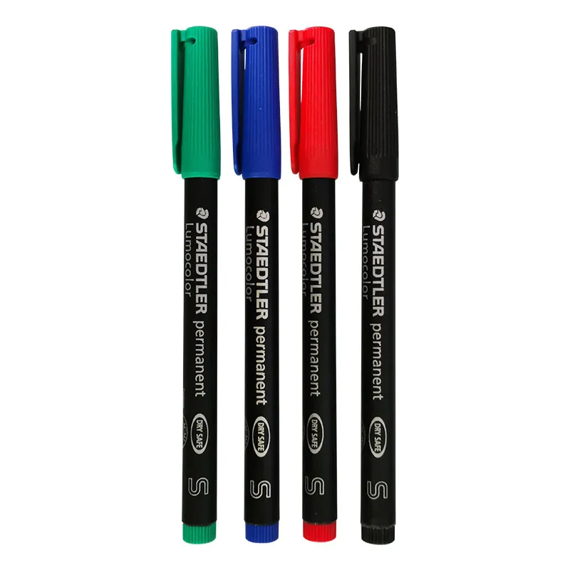 프로젝터용 STAEDTLER 318 F 유성 영구 마커 12개 매끄러운 필기, 퇴색 방지, 오래 지속되는 간판에 이상적