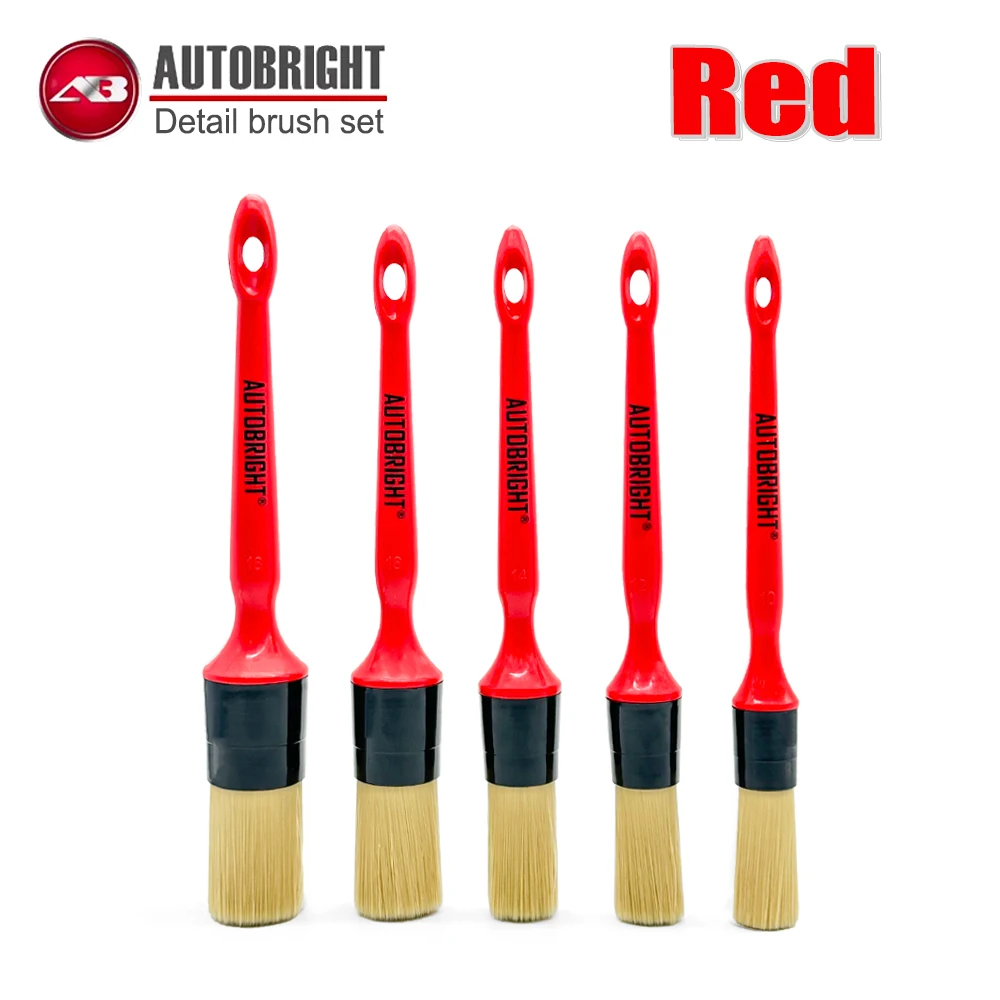Car Wash Brush Set 5pcs Cleaning Air-conditioning outlet Super Soft Bristle Interior Detail Tools