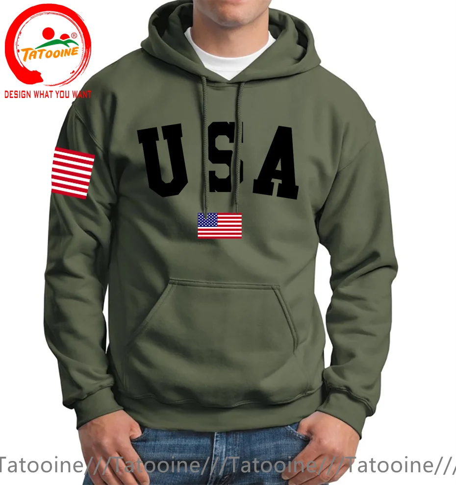 

Capital USA And Flag Of The United States Men Sweatshirt Japan Anime Clothes Autumn Loose Hoodies Fashion Pocket Warm Pullovers