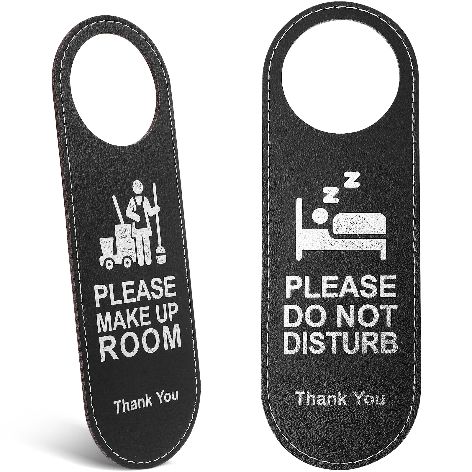 

Double Sides Door Sign Emblems Hanger Knob for Front Service Room Sided Indicator