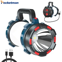 

LED Camping Lantern USB Rechargeable Handheld Work Light White/Red Light Flashlight Waterproof Camping Light Spotlight Torch