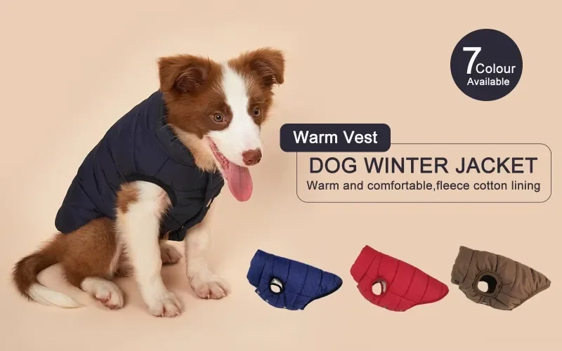 Winter-Haustiermantel für Hunde, warme Hundekleidung für kleine Hunde, Weihnachtsmantel für große Hunde, Winterkleidung für Chihuahua – Detail 2